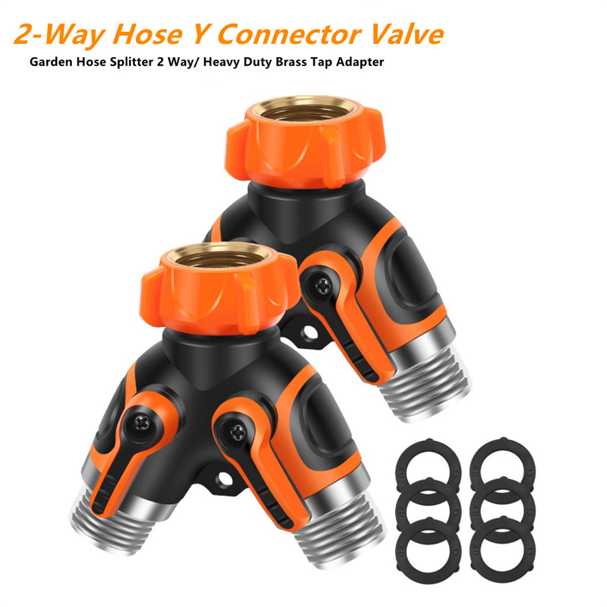 Smart Garden Hose Valve - Pembagi Selang Taman 2 Arah 3/4
