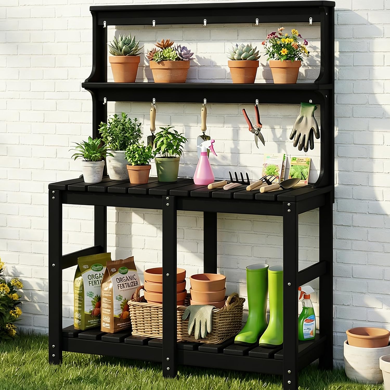 Garden Weather Station - Meja Pot Tanaman HDPE Tahan Segala