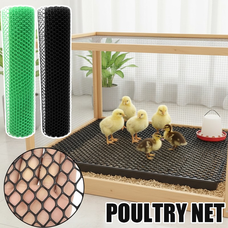 Smart Garden Fence - Jaring Kawat Plastik 1mx1m/0.4mx3m Gulungan Pagar