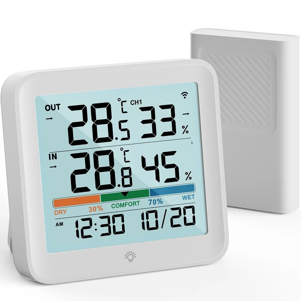 Garden Weather Station - Termometer Digital Higrometer dengan Sensor Suhu