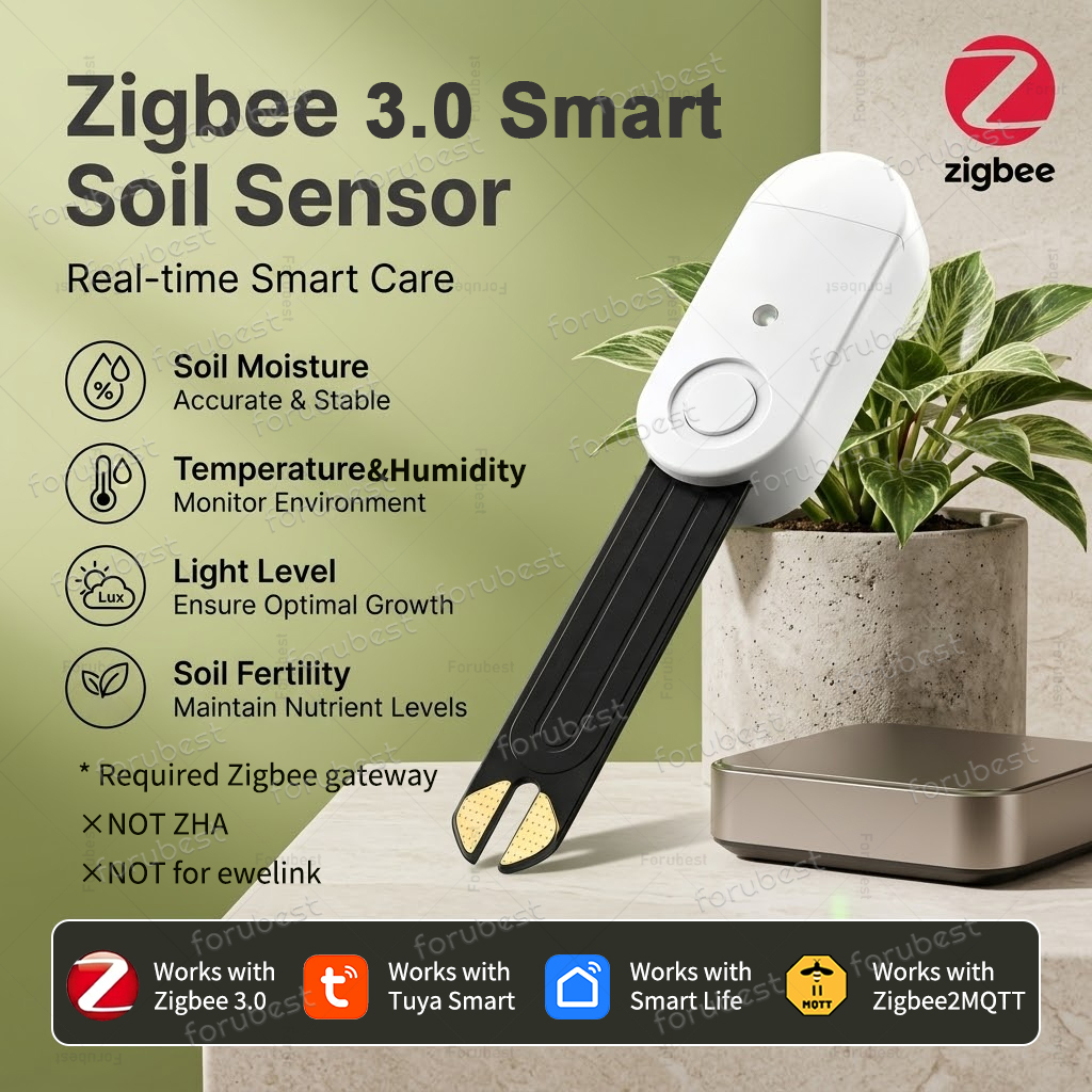Smart Zigbee Garden Light - Sensor Kelembapan Tanah ZigBee Pintar, Pengukur