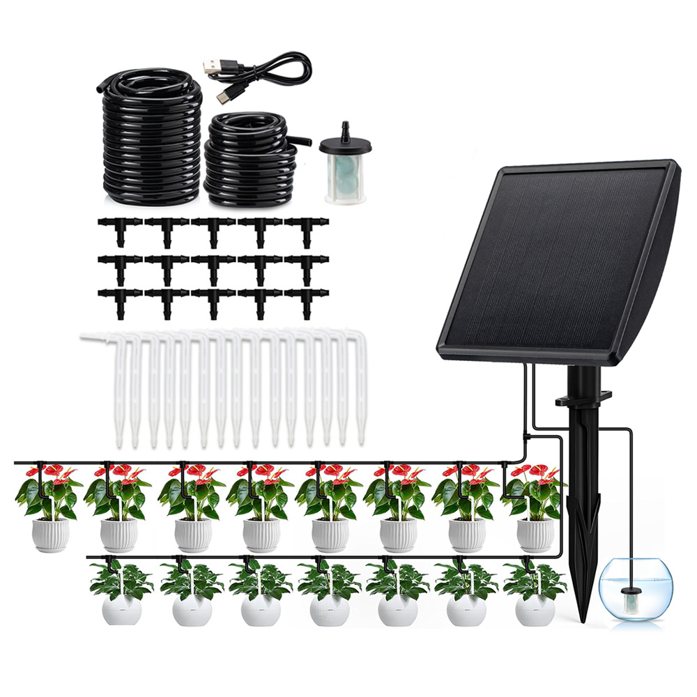 Smart Garden Irrigation - Pompa Irigasi Tetes Otomatis Tenaga Surya