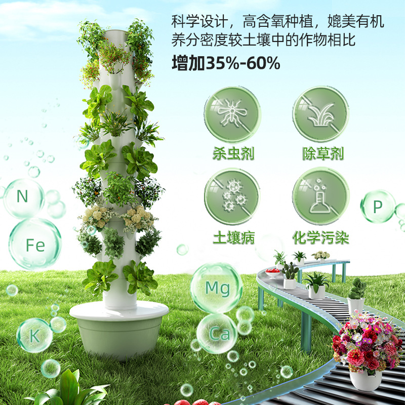 Smart Garden Vertical - Menara Kebun Hidroponik Vertikal 9 Lapis,