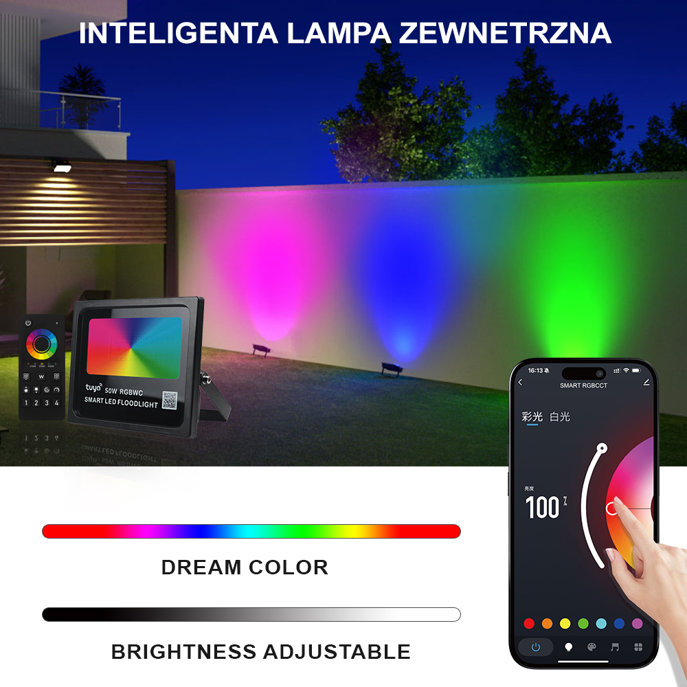 Lampu Sorot LED Luar Ruangan T - Smart Zigbee Garden Light ulasan dan harga