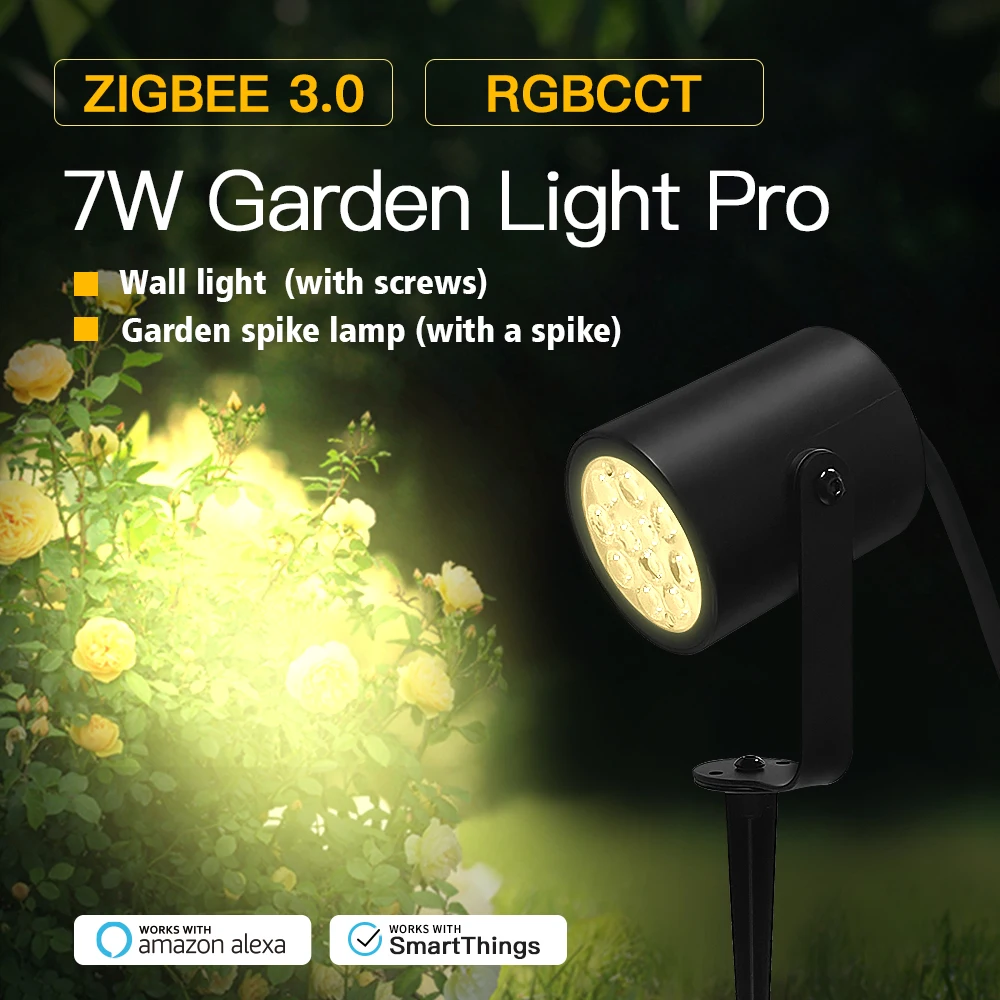 GLEDOPTO Zigbee 3.0 7W Lampu D - Smart Zigbee Garden Light ulasan dan harga