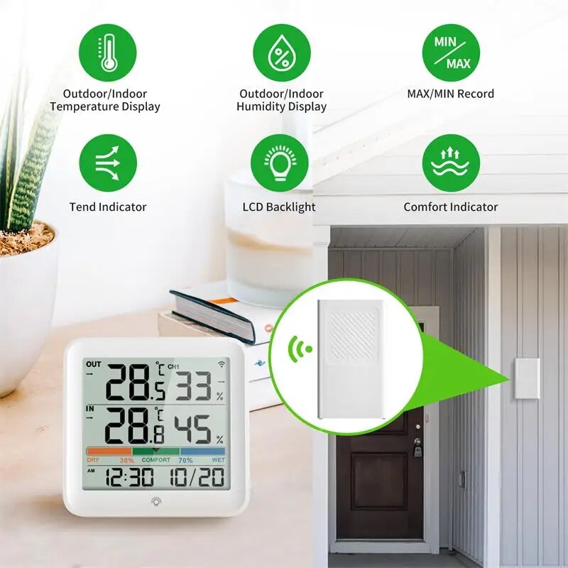 Termometer Digital Higrometer  - Garden Weather Station ulasan dan harga