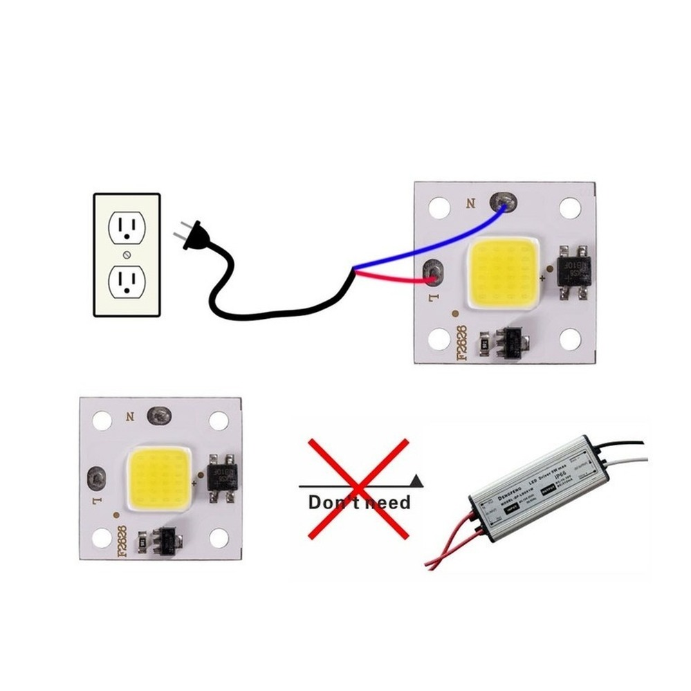 10W Modul COB 220V LED Chip Bo - Smart Led Garden ulasan dan harga