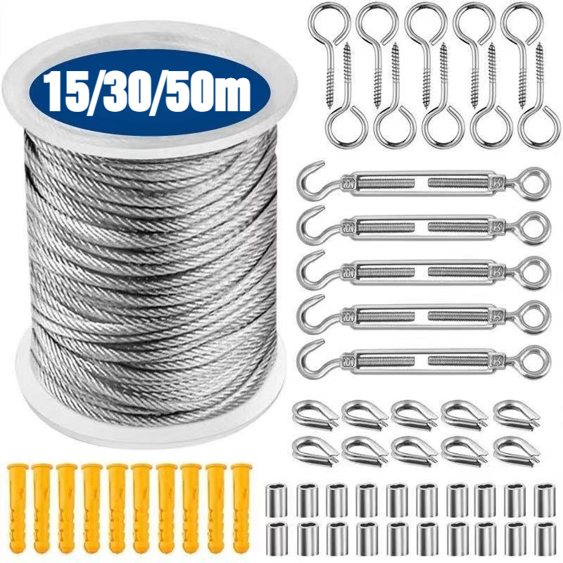 Kabel Baja Tahan Karat 15/30/5 - Smart Garden Fence ulasan dan harga
