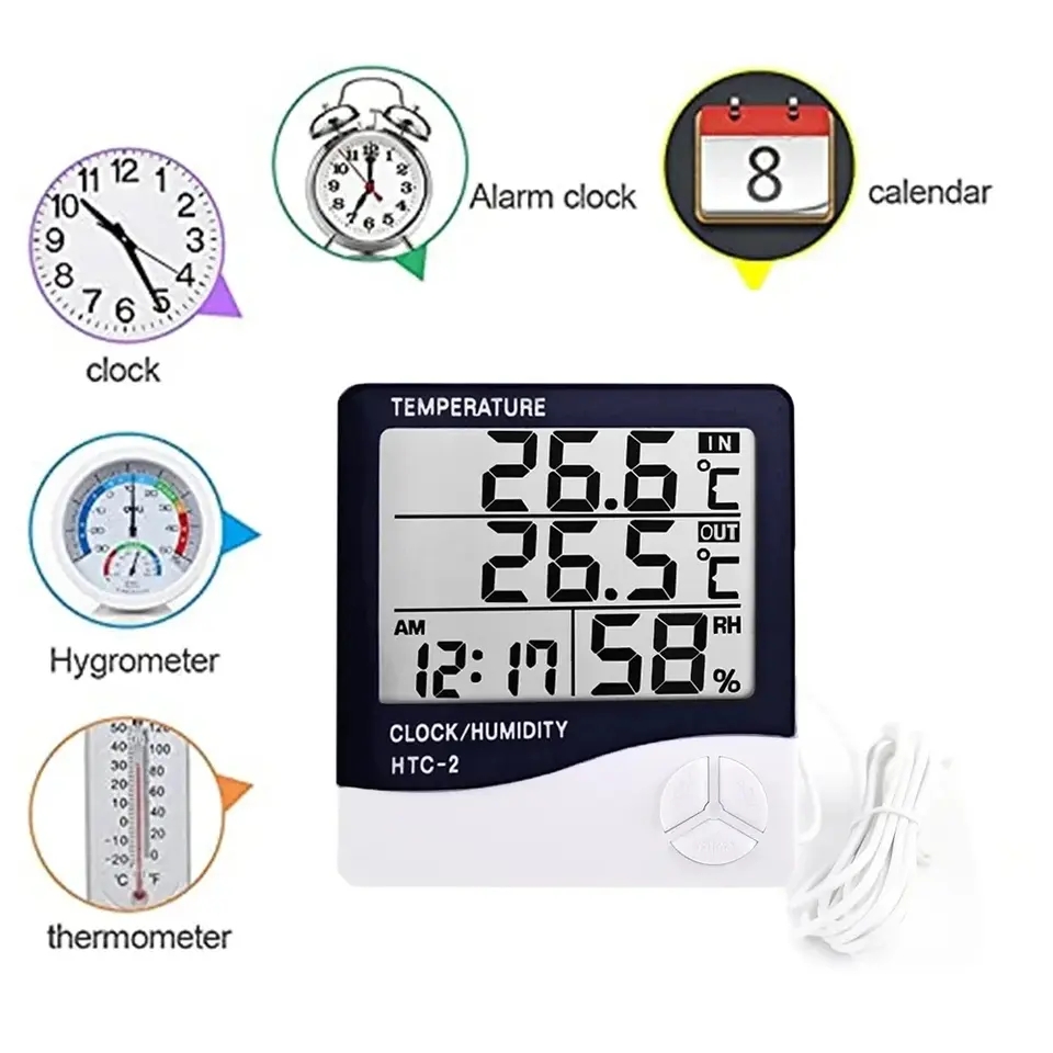 Termometer dan Higrometer Digi - Garden Weather Station ulasan dan harga