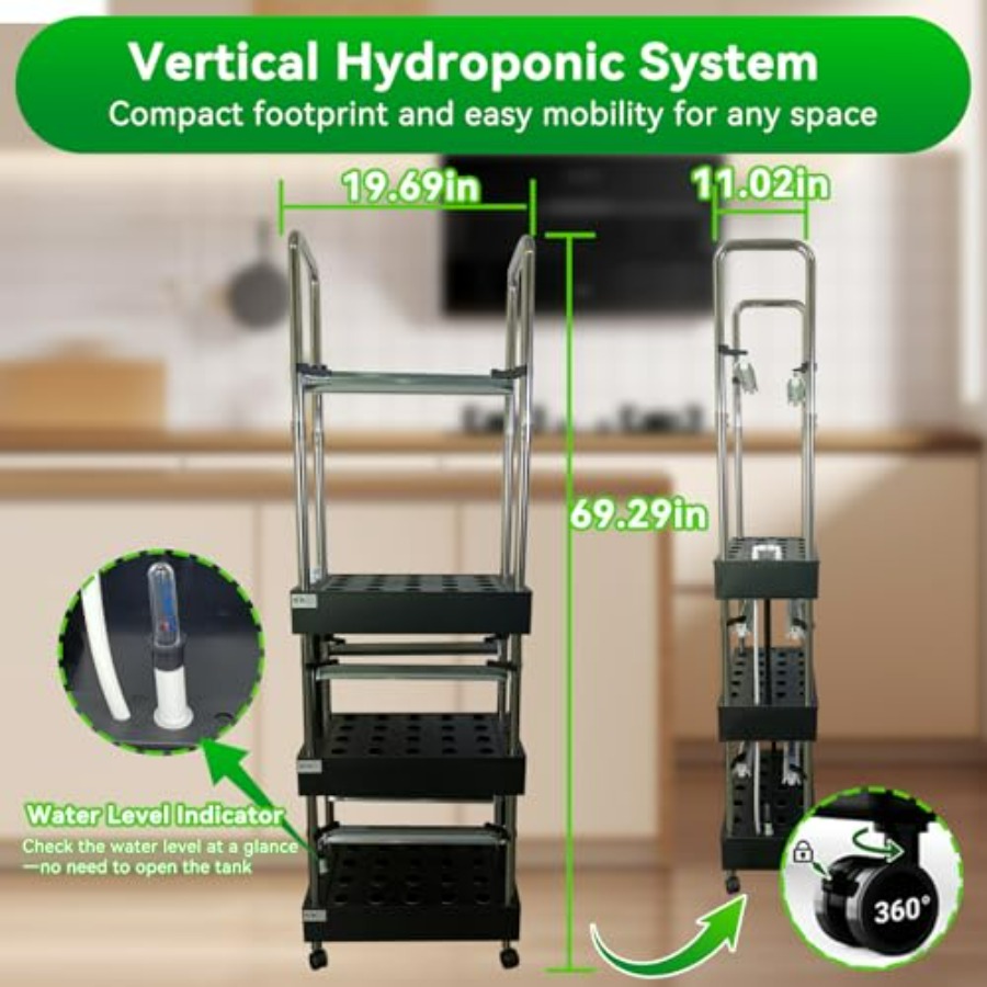 Sistem hidroponik dalam ruanga - Smart Garden Vertical ulasan dan harga