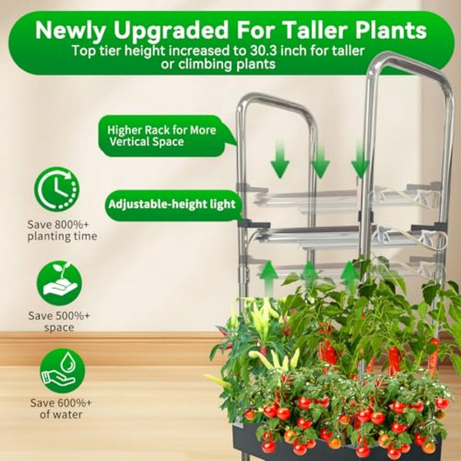 Sistem hidroponik dalam ruanga - Smart Garden Vertical ulasan dan harga