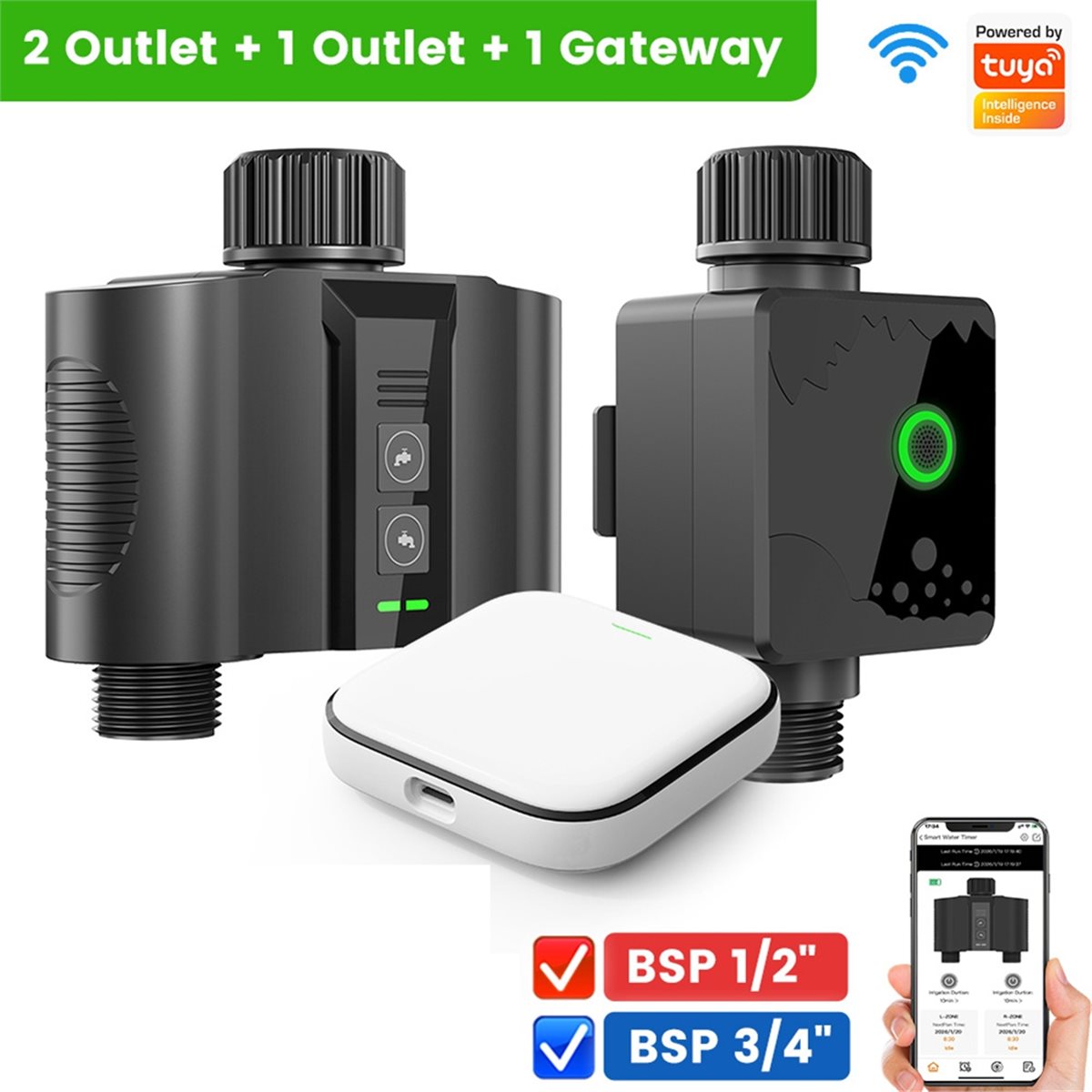 Y17A 1 Set Timer Air WiFi untu - Smart Garden Hose Valve ulasan dan harga