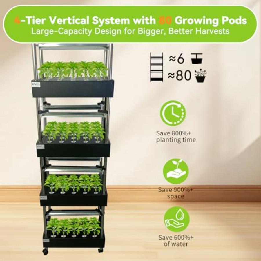 Sistem hidroponik dalam ruanga - Smart Garden Vertical ulasan dan harga