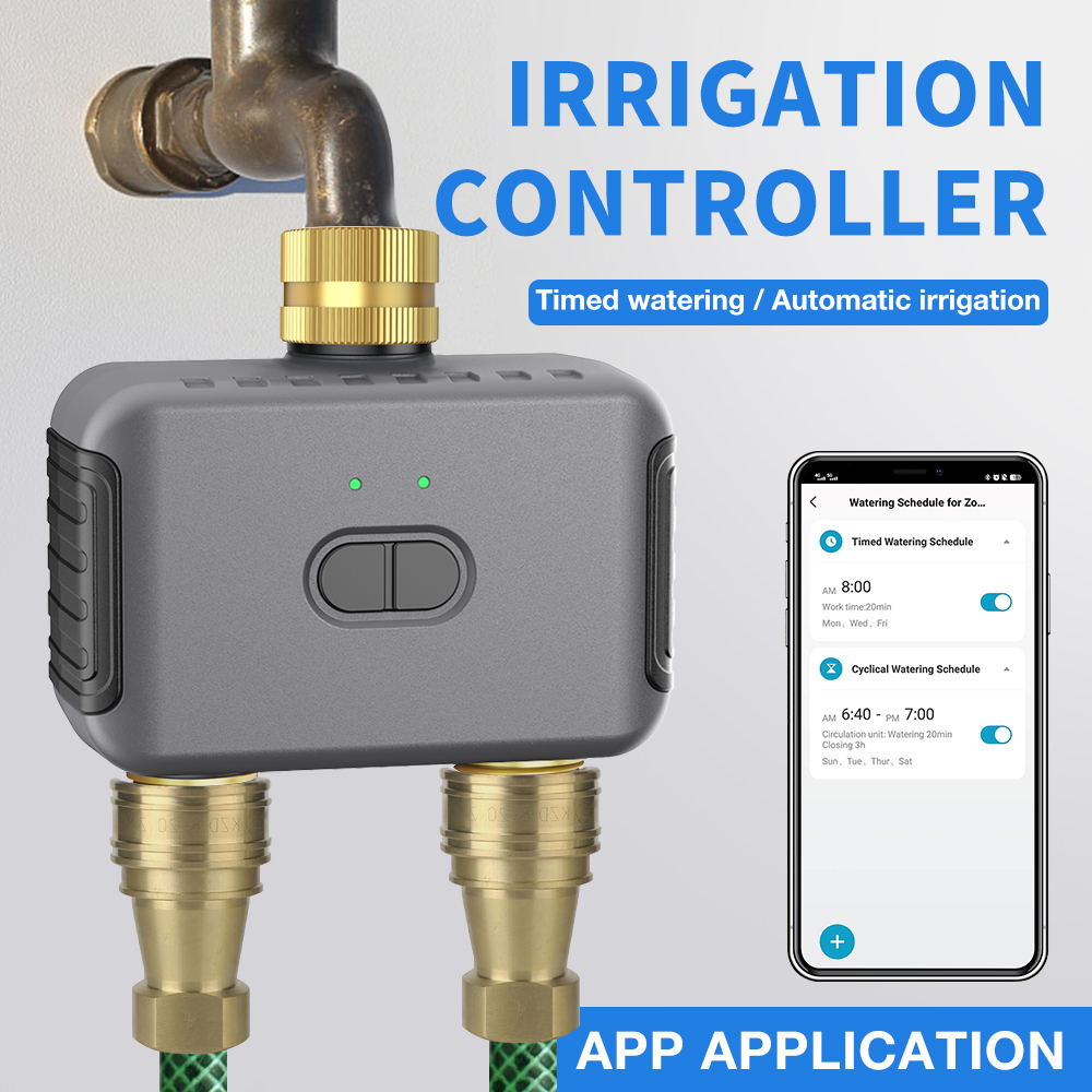 Tuya 2 Zona Pengatur Waktu Pen - Smart Garden Irrigation ulasan dan harga